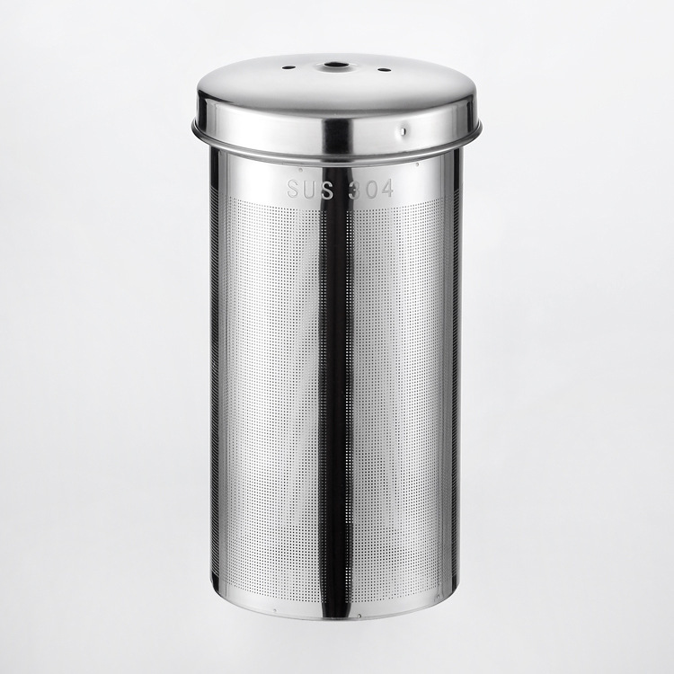 SUS 304 stainless steel cylindrical filter basket